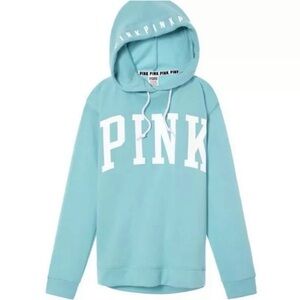 Victoria’s Secret Pink Hoodie Sweatshirt Pullover Tunic with Pockets Sz XS. NWT